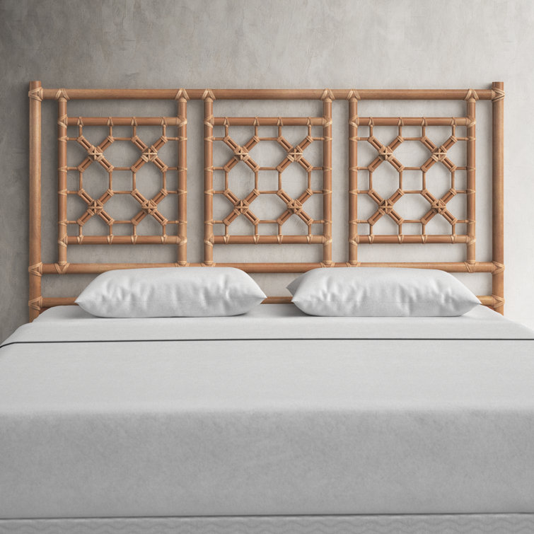 Hirst rattan petal open deals frame headboard